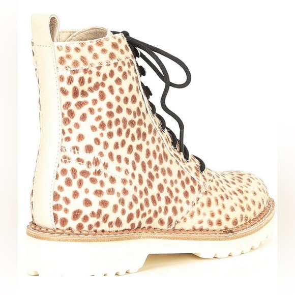 Dolce Vita Avena animal print calf hair Chukka lace up boot size 7.. NIB.. - Picture 2 of 11
